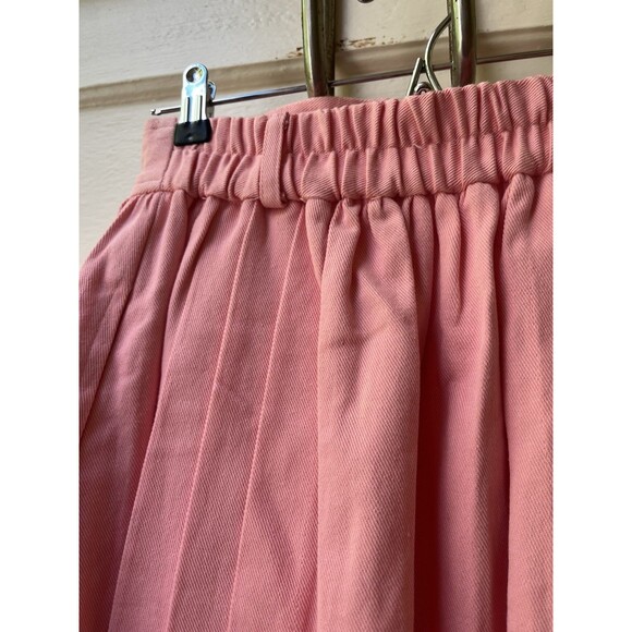 Vintage Prarie Aline Pink Skirt Cottage Core XS Cotton Feminine Coquette Twee - Picture 10 of 16